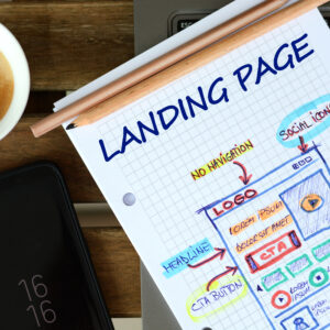 graphic design - website landing page designer